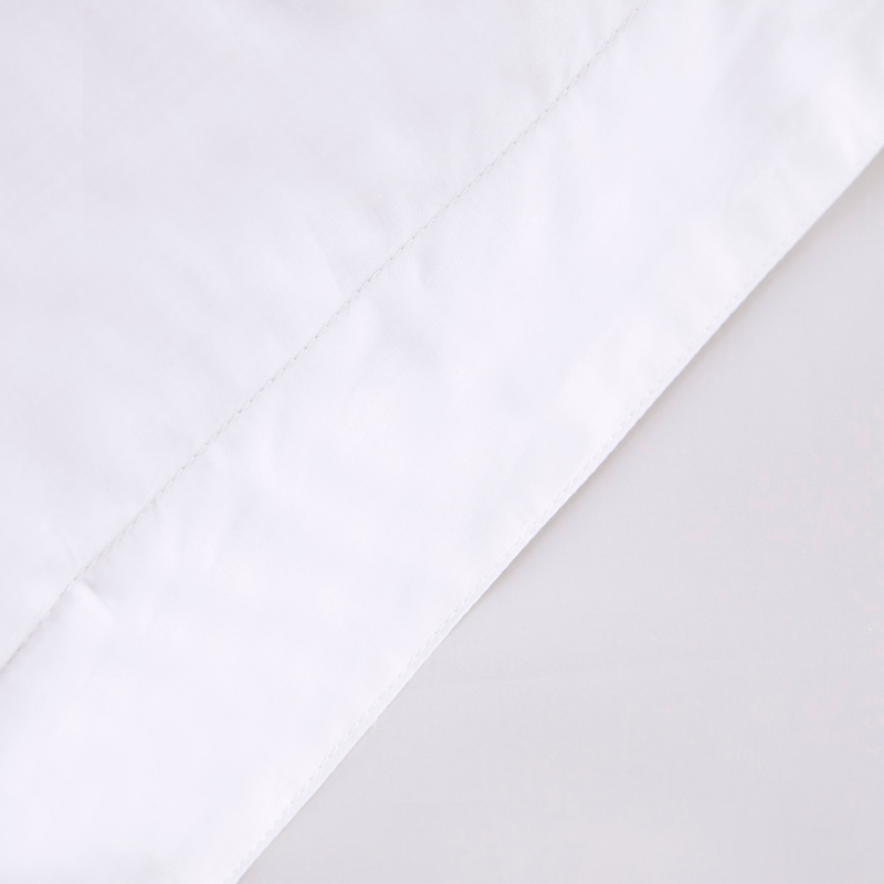 6080S 400TC 100% Cotton Sateen Set Tempat Tidur Hotel Putih Biasa 6080S 400TC 100% Cotton Sateen Set Tempat Tidur Hotel Putih Biasa