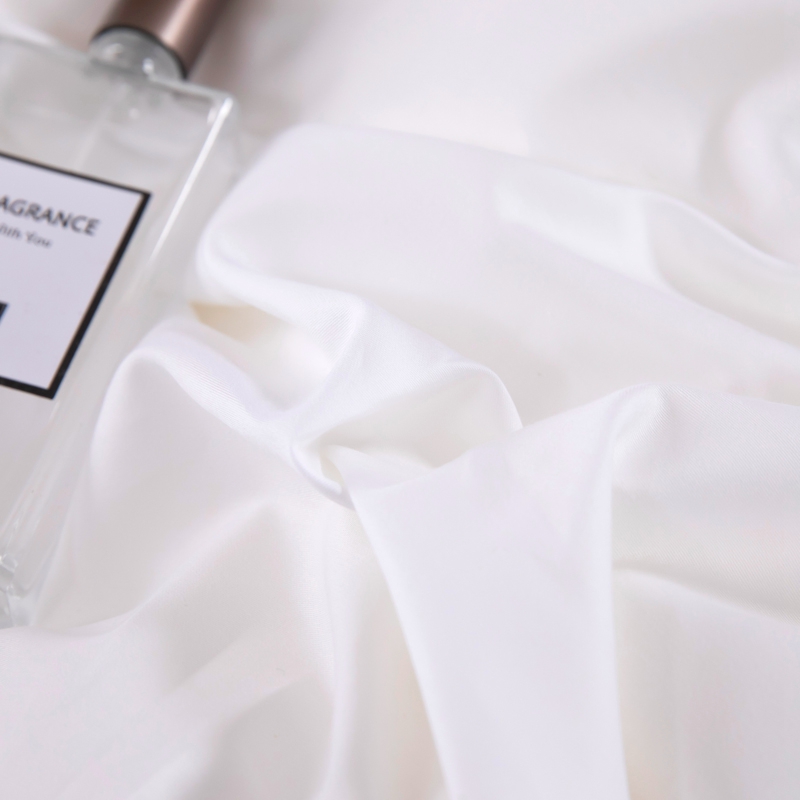 6080S 400TC 100% Cotton Sateen Set Tempat Tidur Hotel Putih Biasa 6080S 400TC 100% Cotton Sateen Set Tempat Tidur Hotel Putih Biasa