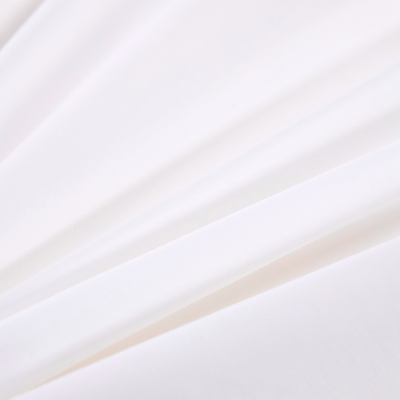 6080S 400TC 100% Cotton Sateen Set Tempat Tidur Hotel Putih Biasa 6080S 400TC 100% Cotton Sateen Set Tempat Tidur Hotel Putih Biasa