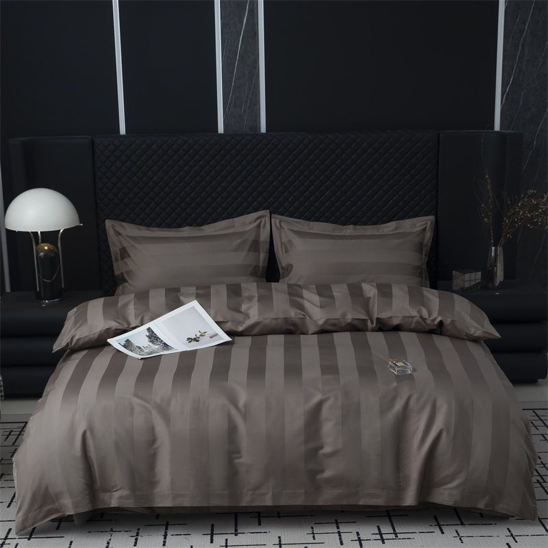 Set Tempat Tidur Sateen Stripe 7cm Sateen 750TC Cotton Sateen